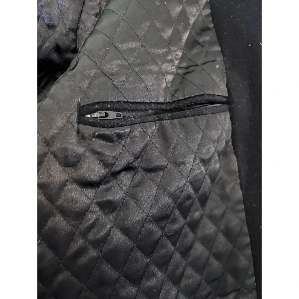 Michael Kors Size XL 100% Wool Men's Coat Black Sophisticated Casual - Picture 6 of 7